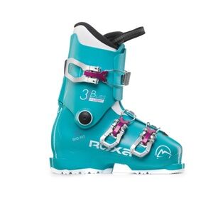 Women's Winter Ski Boots in Teal and Purple